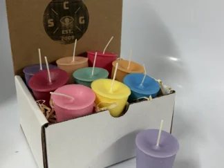 Scented Votive Soy Candles, 4 Pack