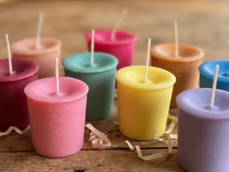 Scented Votive Soy Candles, 4 Pack